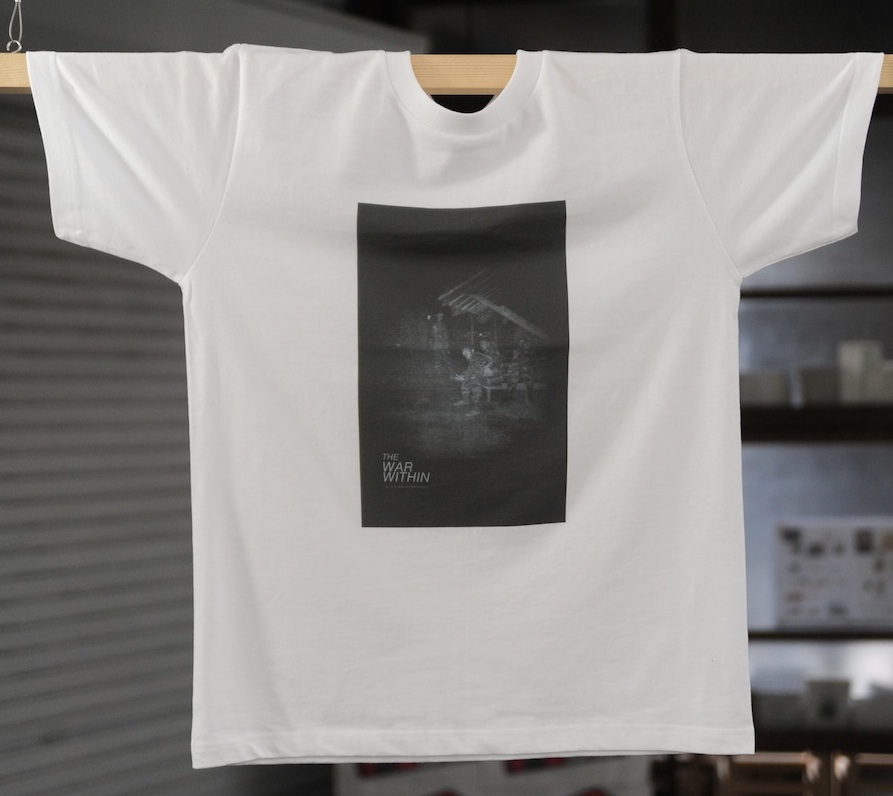◎THE WAR WITHIN Tシャツ　3,800円　（写真新聞付き、送料込み）デザイン#① サイズ：S、M、L　色：白、ご注文時にはデザイン番号とサイズを明記してください。